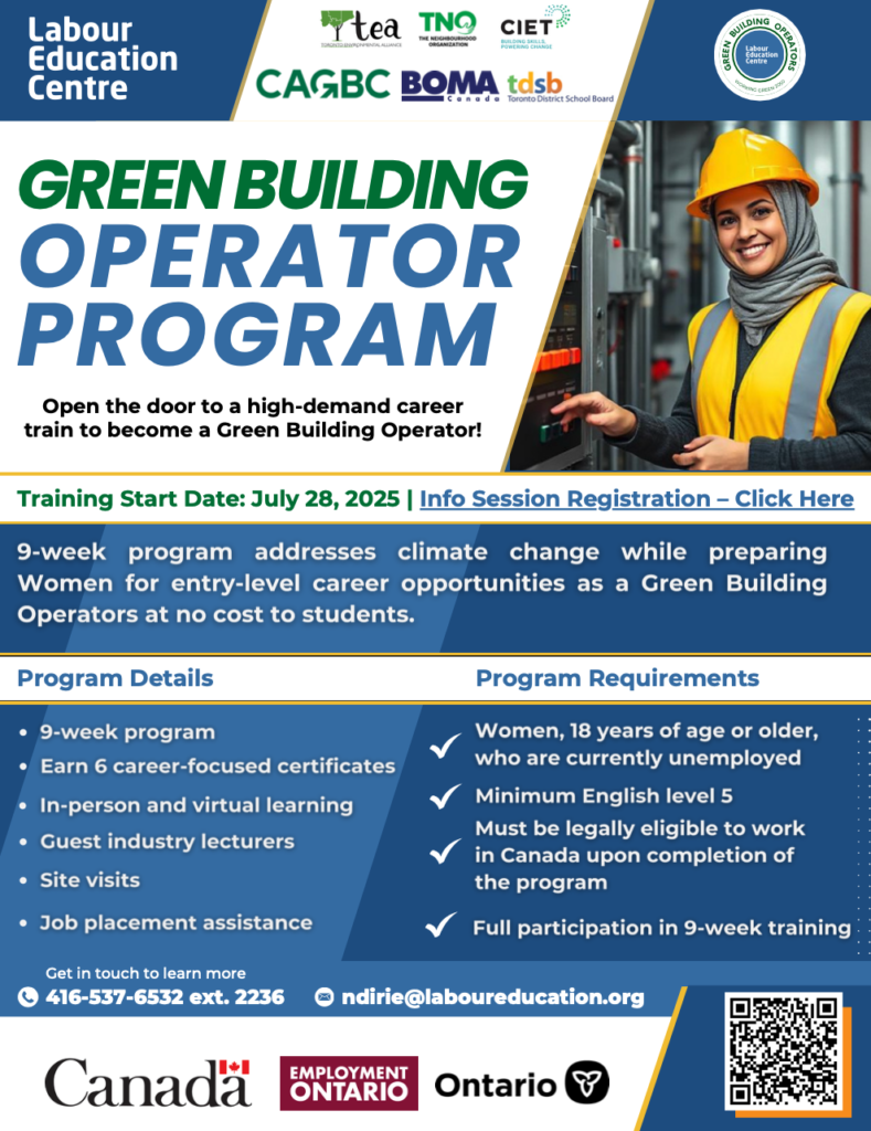 Register for the Green Building Operator Program this July – Labour ...